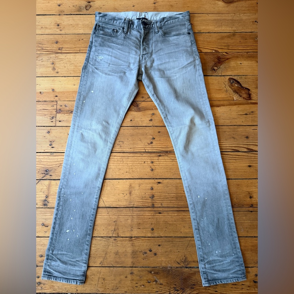 John Elliott Slim Jeans Light Gray Size 28